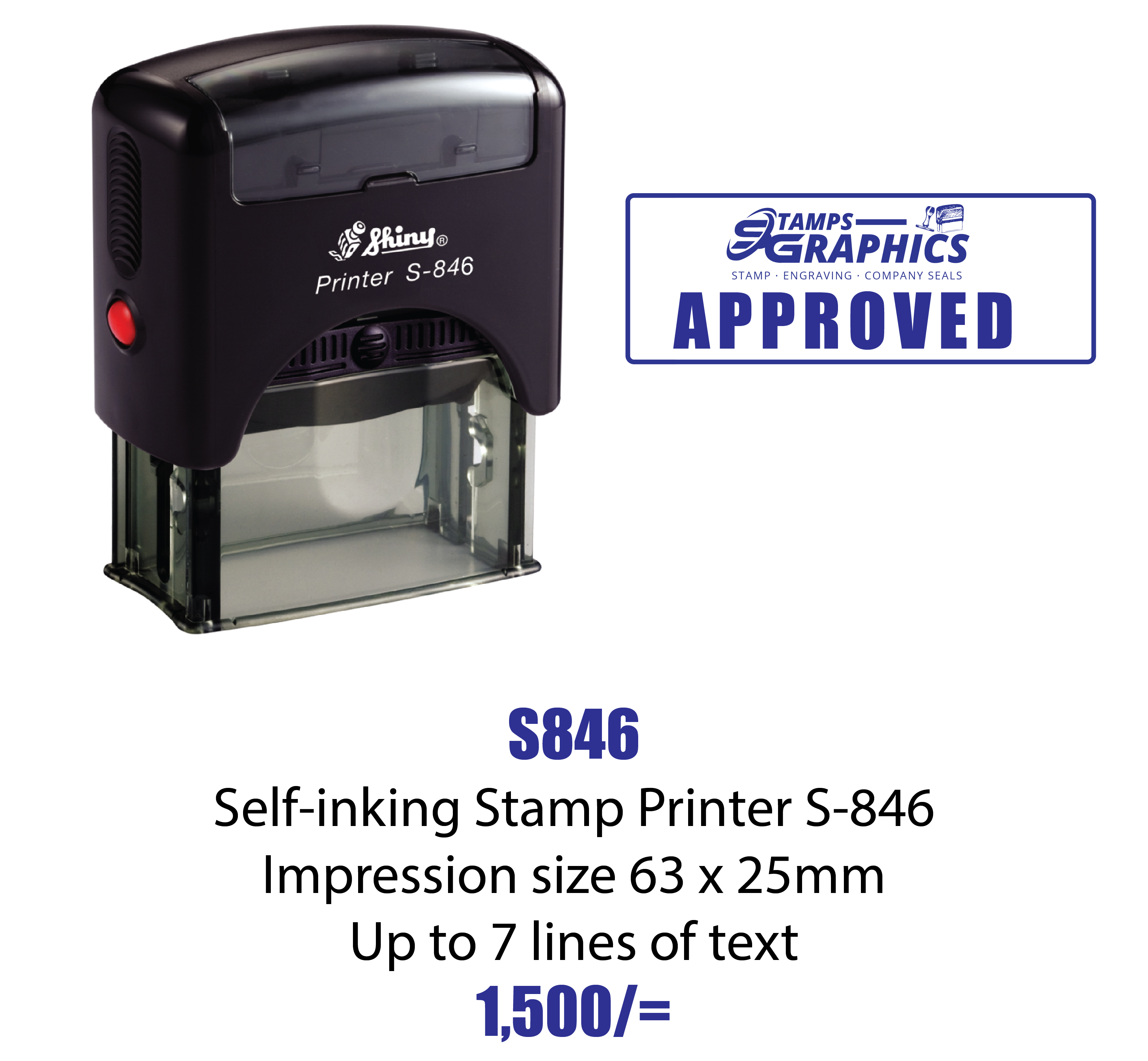 Self Inking Stamp Printer S 846 Stamps Graphics Rubber Stamps In Nairobi Kenya Company Seals